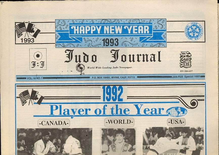 01/93 Judo Journal Newspaper